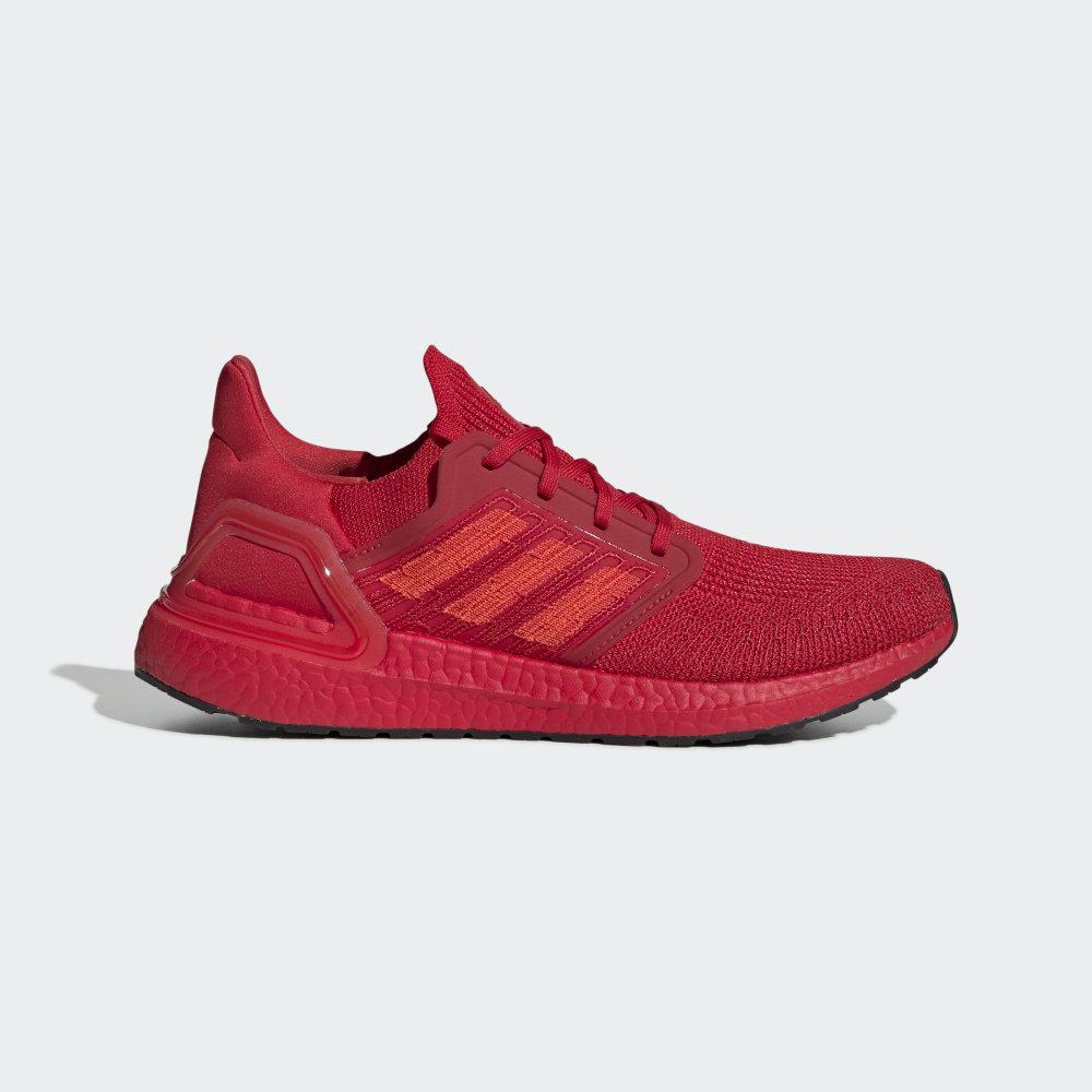 Adidasi Alergare Adidas Ultraboost 20 Barbati Romania - Rosii Inchis EG0700